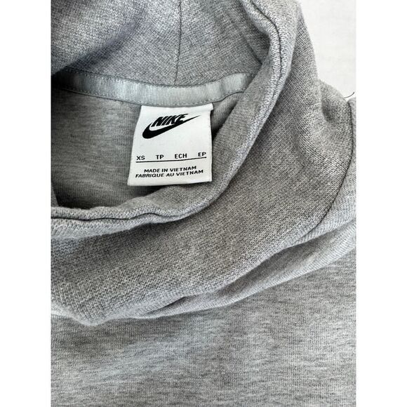 Nike Tech Fleece Turtleneck Sweatshirt Gray Heather - Women's Size XS - Picture 4 of 6